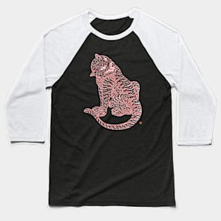 Pink Tiger -Minhwa Korean folk art Baseball T-Shirt